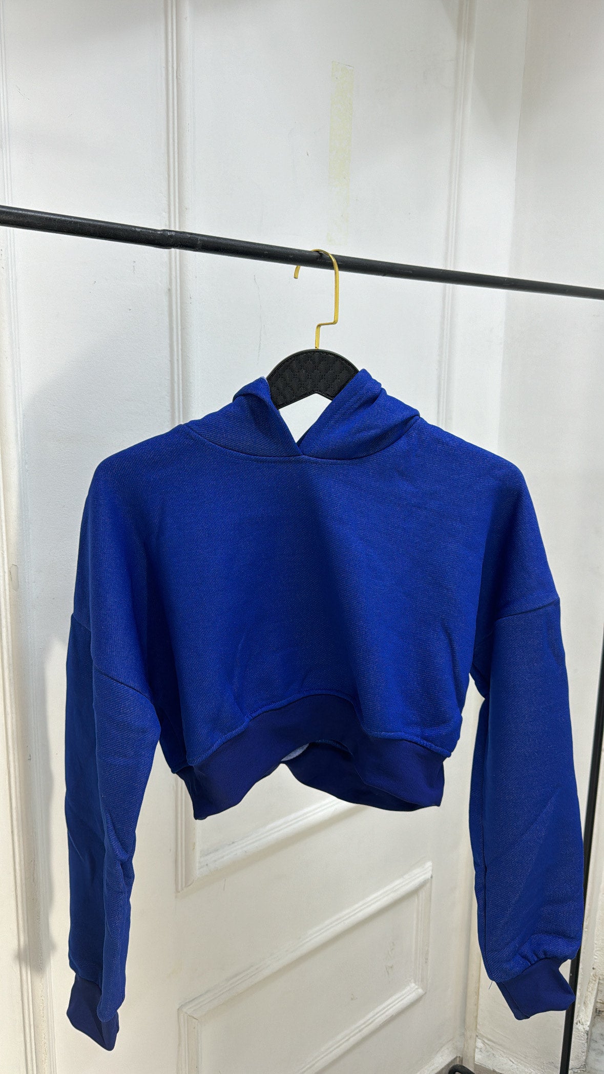 Hoodie crop sand