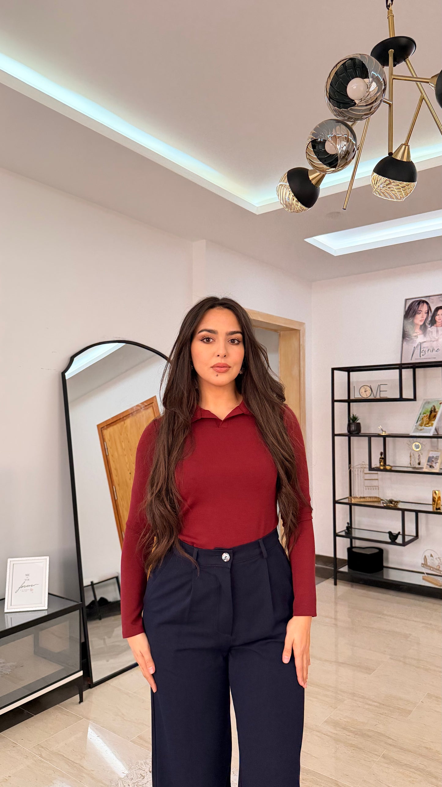 Aura collar top